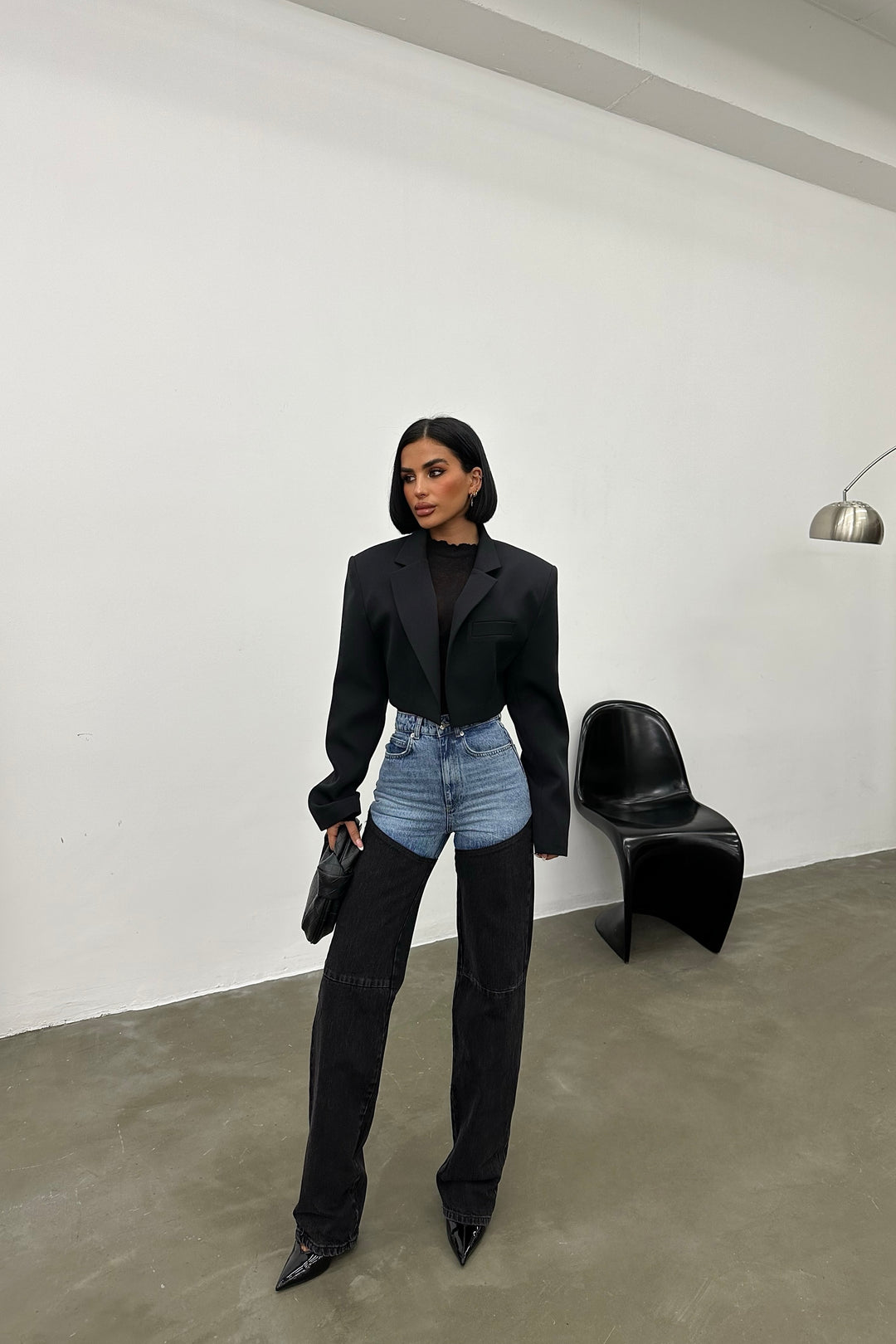 Bicolor Chap Jeans