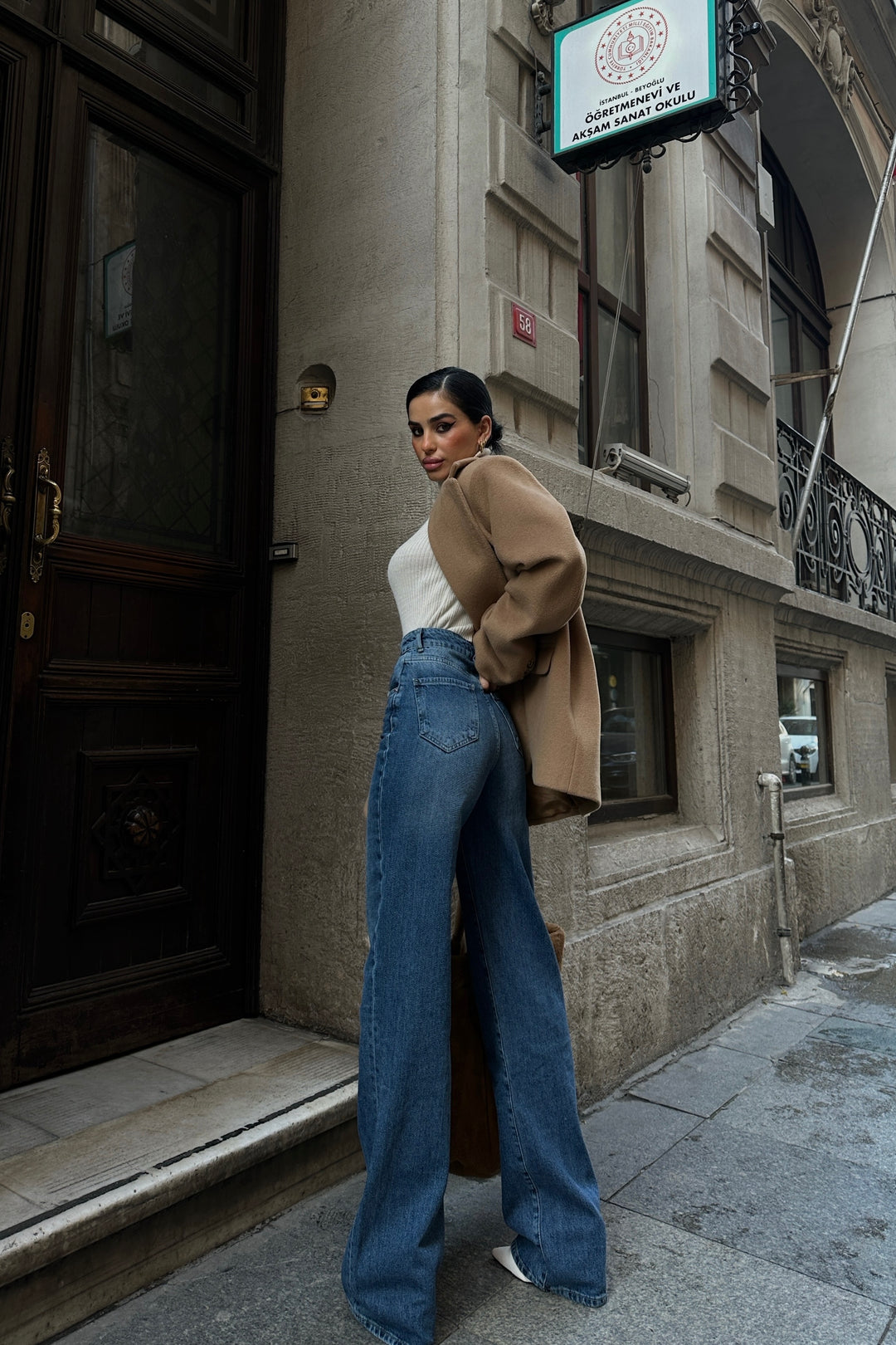 High Waist Palazzo Jeans