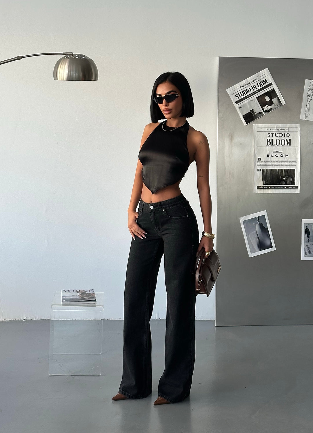Classic Black Mid Rise Jeans