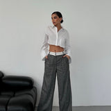 Bella Pants Mixed Gray