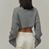Turtle Neck Cropped Sweater