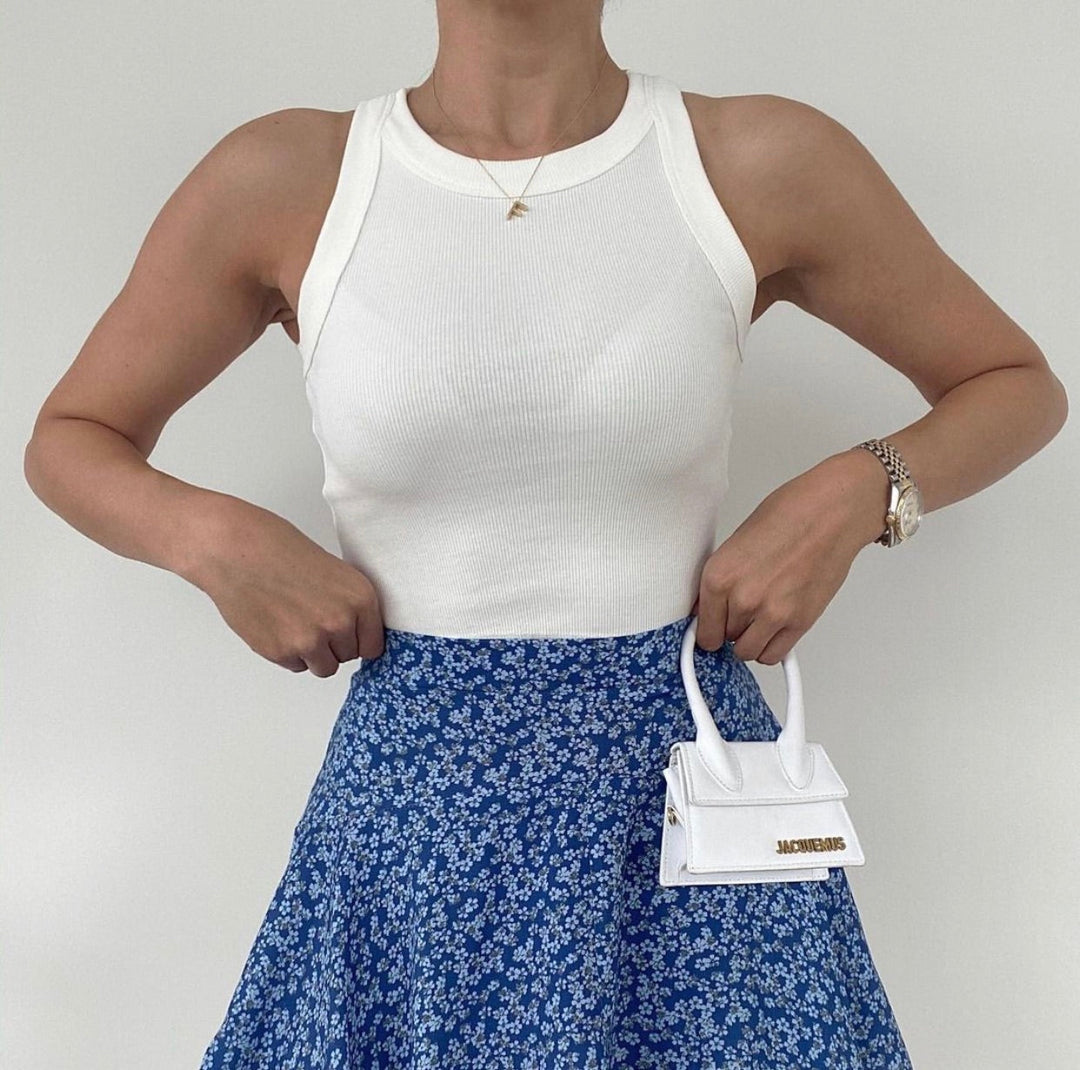 Ribbed Tank Top In Colors