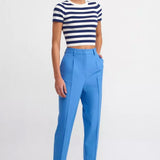 Navy Striped Basic Top