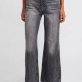 Laser Wash Flare Jeans