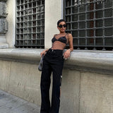 Split Crystal Jeans