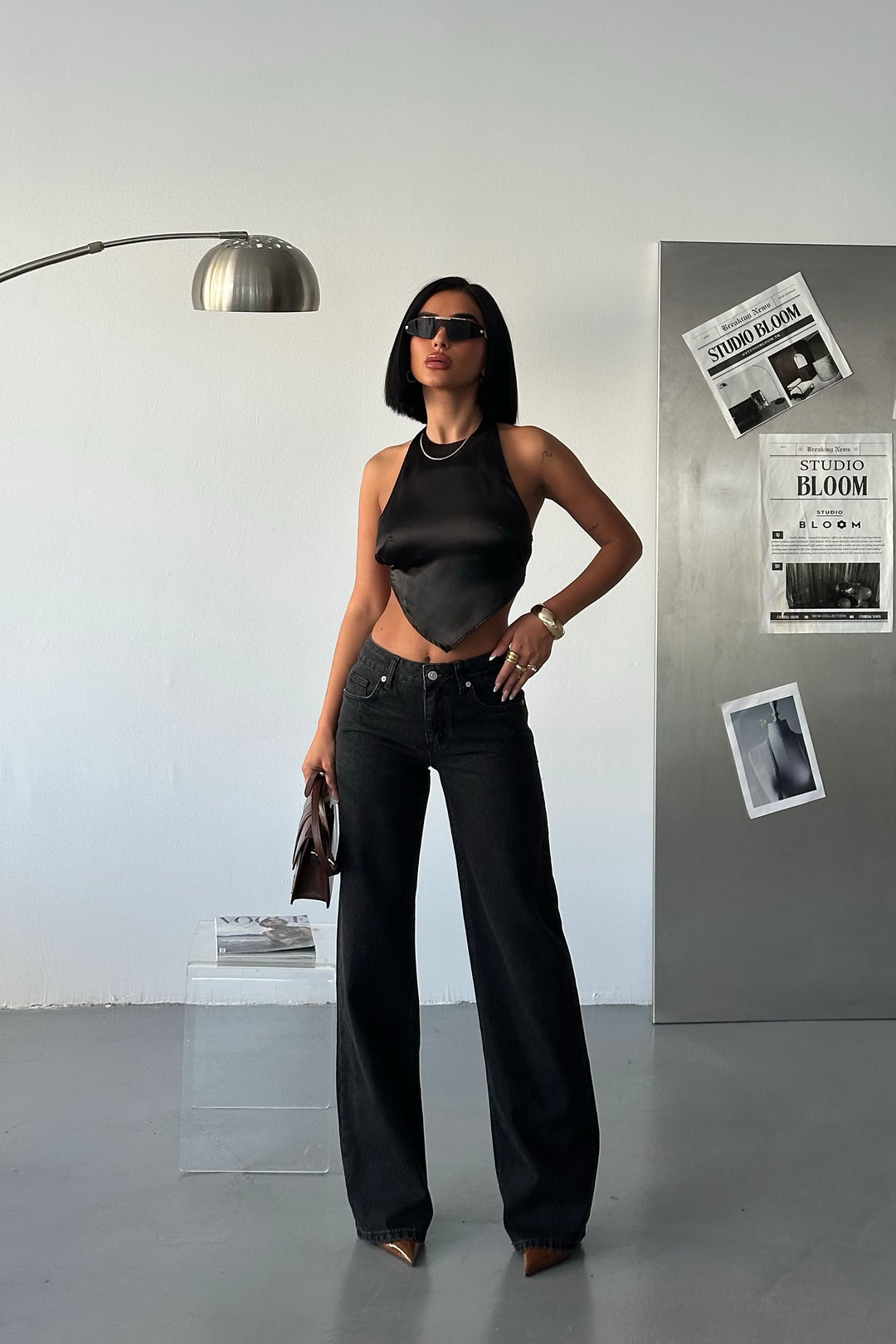 Classic Black Mid Rise Jeans