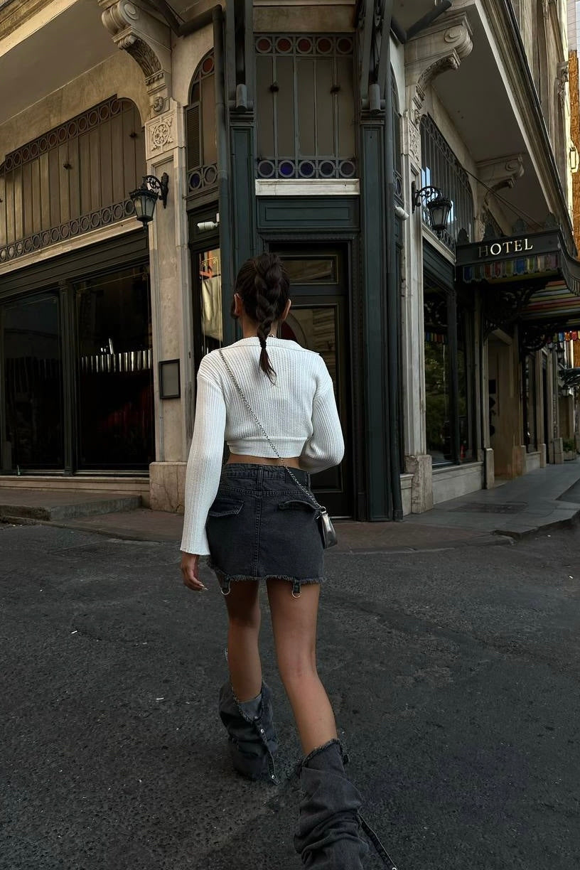 Leg Warmer Jean Skirt