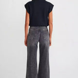 Laser Wash Flare Jeans