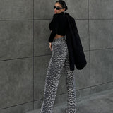 Leopard Palazzo Jeans