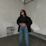 Cross Belt Flared Jeans