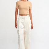 Cotton Cropped T-Shirt