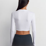 Basic Long Sleeve Crop Top