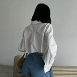 Pleated Denim Mini Skort