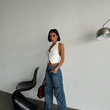 Utility Pocket Straight-Leg Jeans