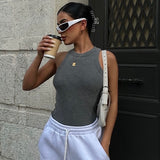Ribbed Tank Top In Colors