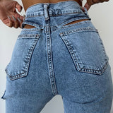 Back Detailed Jeans