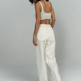Tri-Fold Jeans Cream