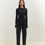 Sabrina Neckline See-Through Top