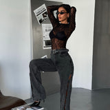 Side Cut Out Jeans