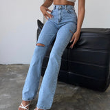 Back Detailed Jeans
