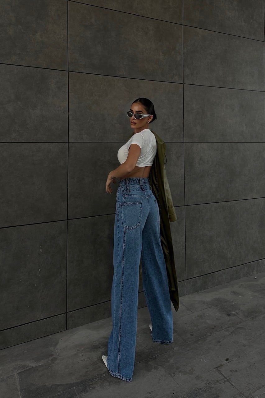 Double Waist Style Jeans