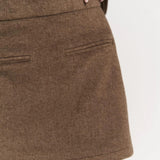 Oversize Brown Jacket Skirt Suit