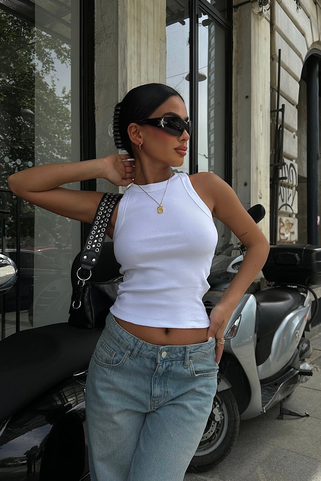 Ribbed Tank Top In Colors