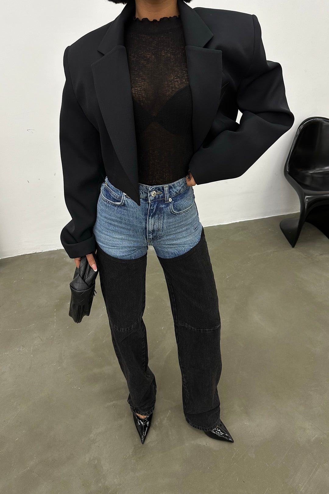 Bicolor Chap Jeans