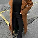 Premium Longline Belted Coat