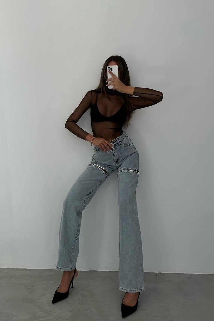 Crystal Cut Jeans