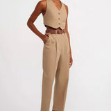 Chino Pants-Vest Set
