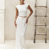Linen Maxi Skirt