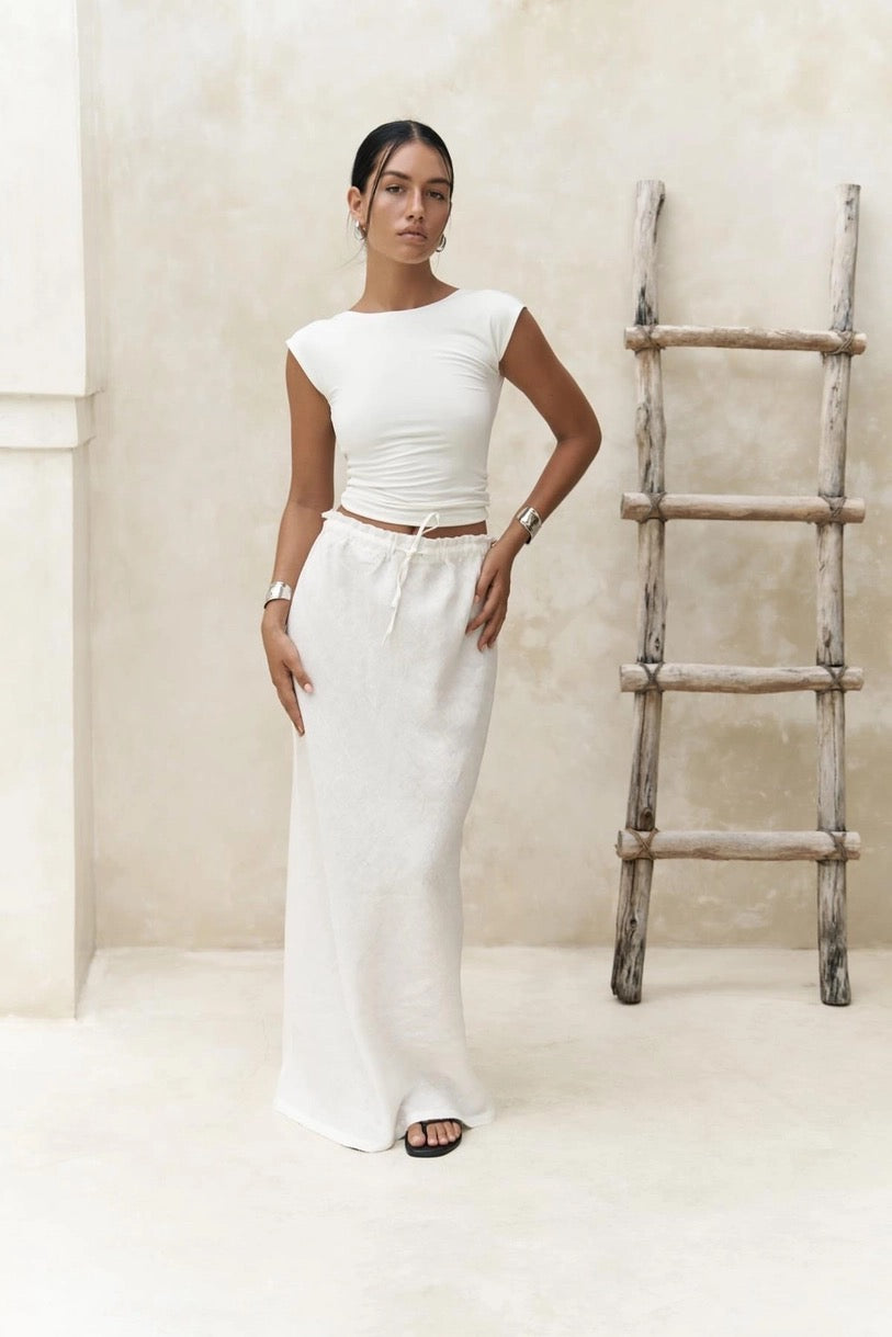 Linen Maxi Skirt