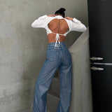 Metallic Wash Blue Jeans