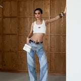 Reverse Two Tone Jeans