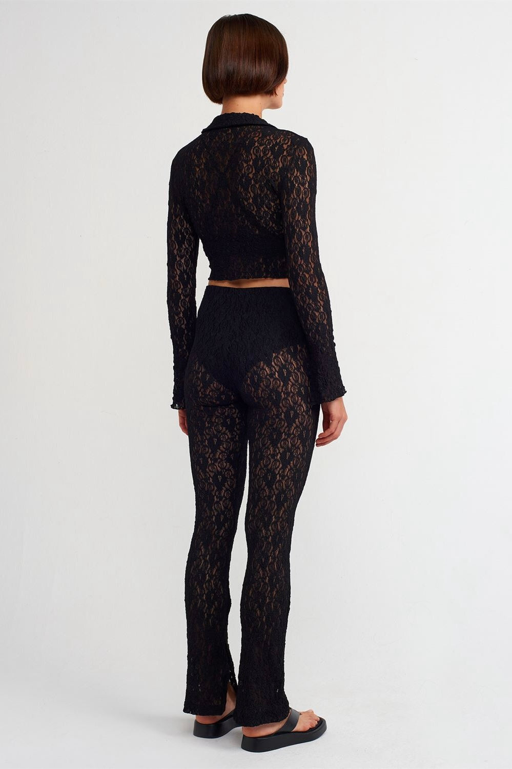 Lace Flared Pants