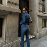 Zip Up Skinny Jumpsuit Premium