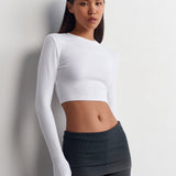 Basic Long Sleeve Crop Top