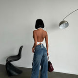 Utility Pocket Straight-Leg Jeans