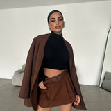 Pleated Design Warm Skort