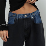 Tri-Fold Jeans Black