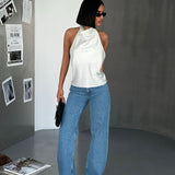 Classic Mid Rise Jeans Blue