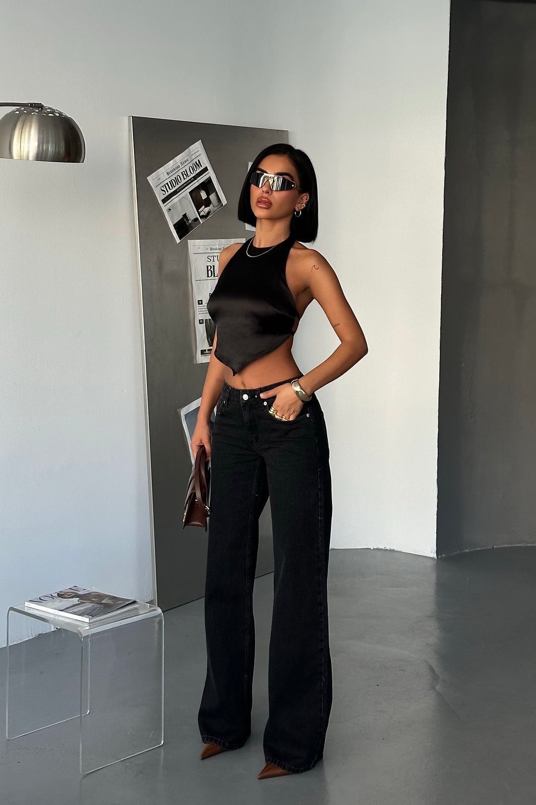Classic Black Mid Rise Jeans