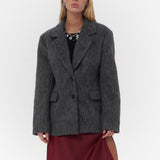 Charcoal Textured Blazer