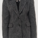 Charcoal Textured Blazer