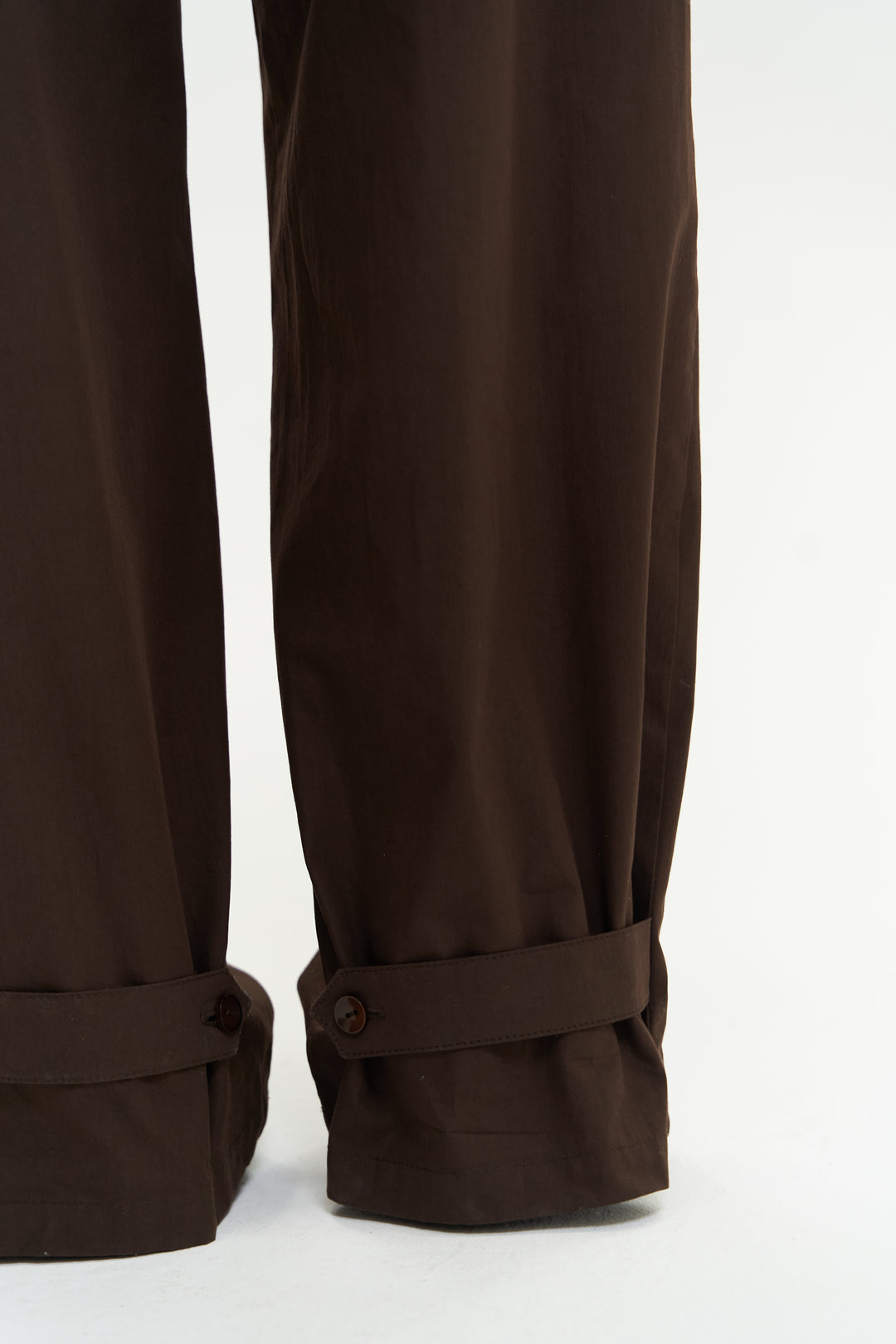 Button Detailed Utility Jumpsuit Brown