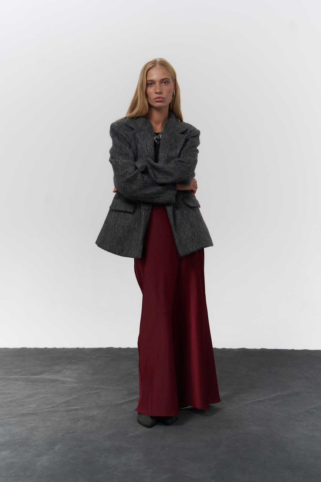 Charcoal Textured Blazer