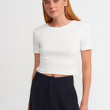 Cotton Cropped T-Shirt