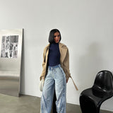 Tassel Wide-Leg Jeans