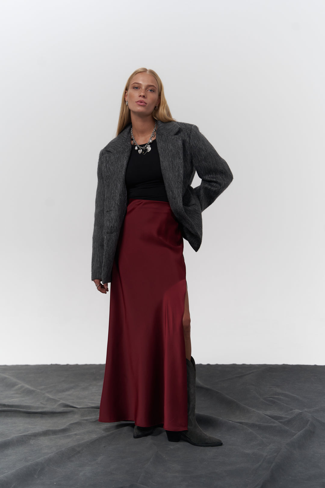 Charcoal Textured Blazer
